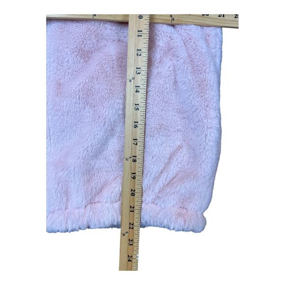 Maralyn & Me Pink Teddy Bear plush coat Jacket hooded Reversible M Medium - Picture 9 of 9